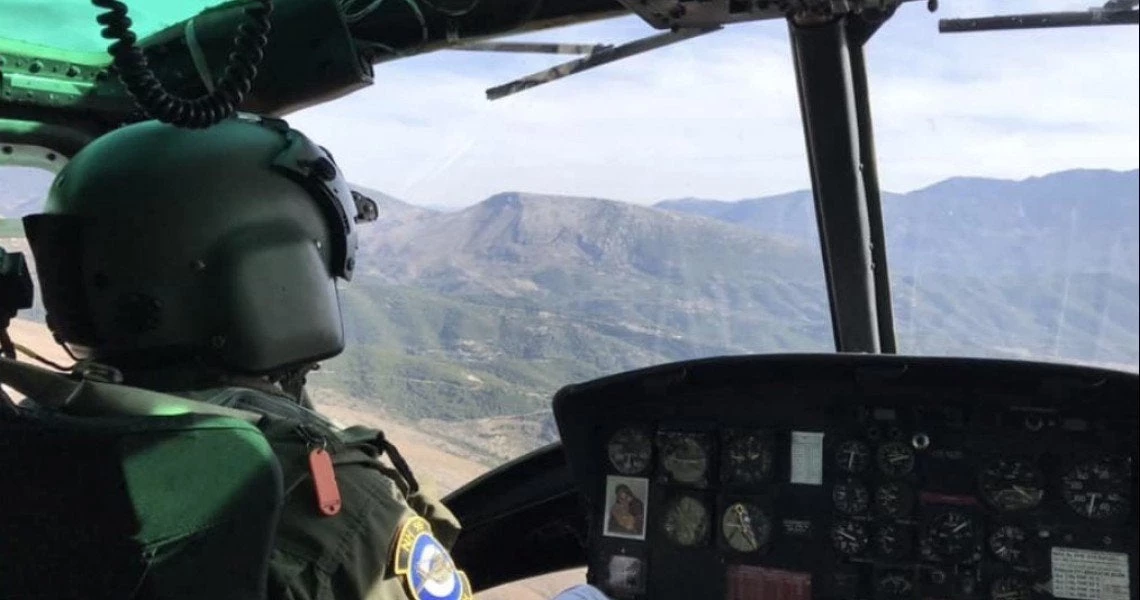 H Μαρία Κόλλια Τσαρουχά μέσα σε Χιούι πάνω από την Πίνδο (εικόνες)